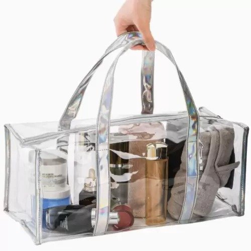 Clear Duffle Bag Heavy Duty Sports Tote Gym Bag - Image 2