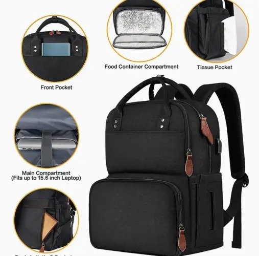 Outdoor Travel Lunch Computer Laptop Backpack - Image 2