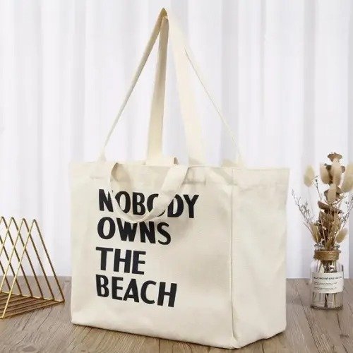 Environmentally Blank Canvas Shopping Canvas Bag - Image 2