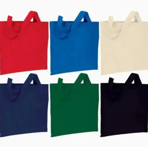 Custom Blank Canvas Shoulder Tote Grocery Bags - Image 2
