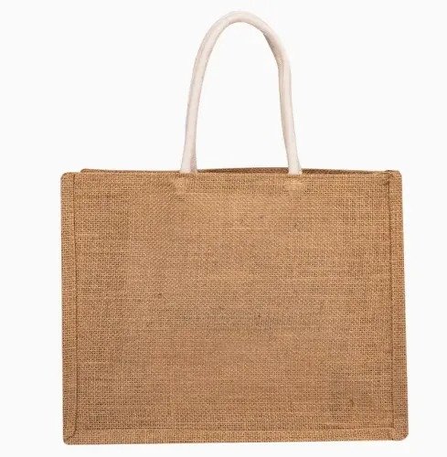 Reusable Jute Carry Tote Beach Bag Eco Handbags - Image 3