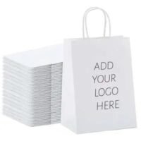 Eco-Friendly Recyclable White Kraft Paper Bag