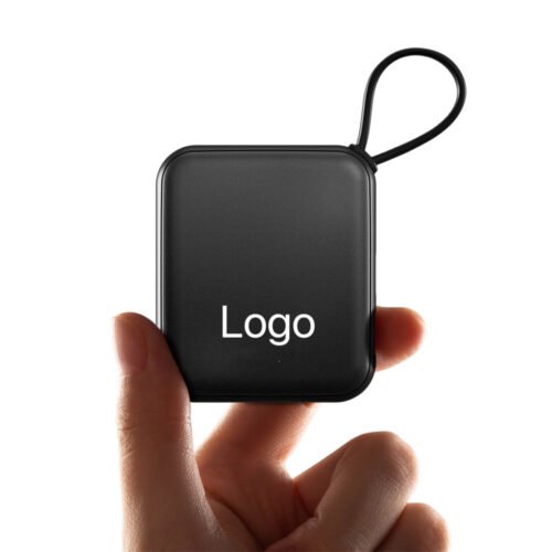Promotional tech gifts like USB drives and chargers with custom logo