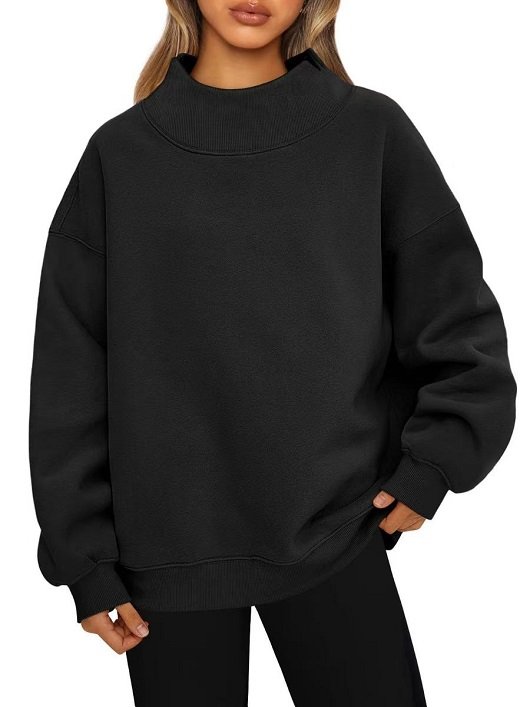 Custom Logo Women's Casual Plus Size Loose Sweatshirt - Image 6