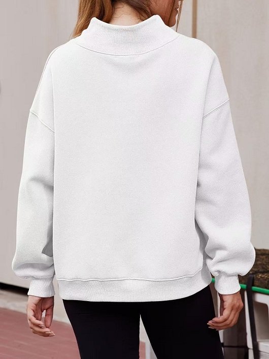 Custom Logo Women's Casual Plus Size Loose Sweatshirt - Image 3
