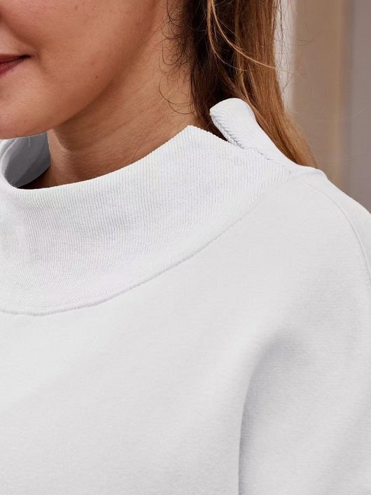 Custom Logo Women's Casual Plus Size Loose Sweatshirt - Image 4